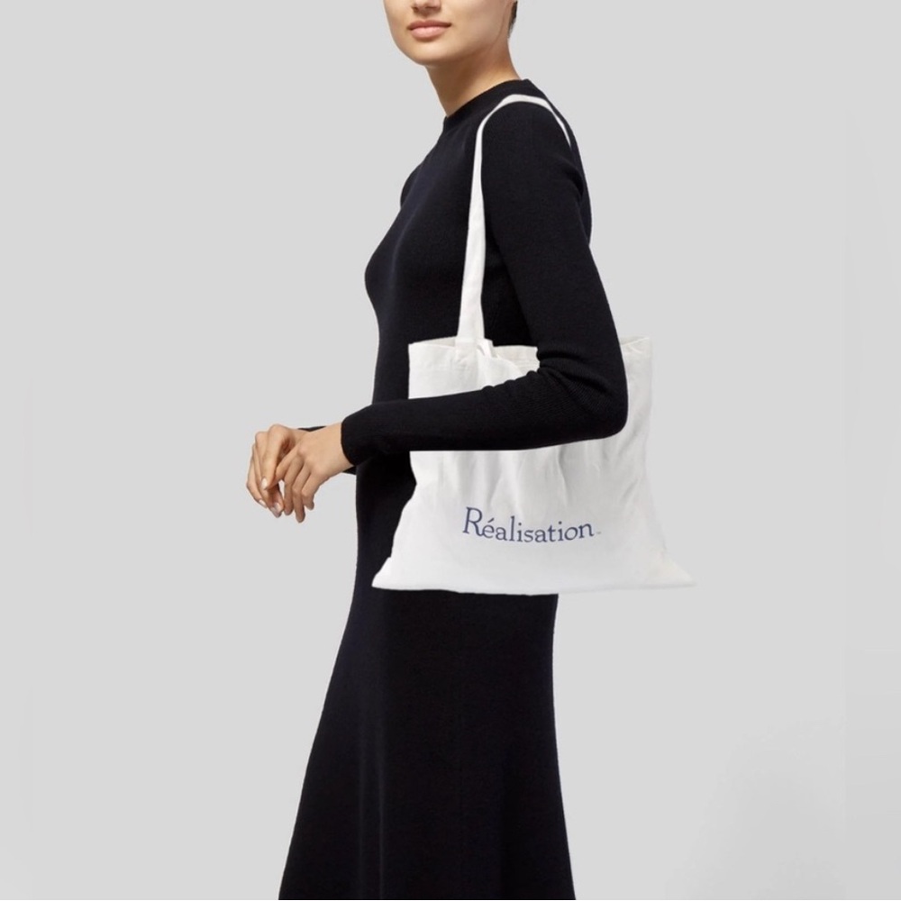 Réalisation White Tote Bag